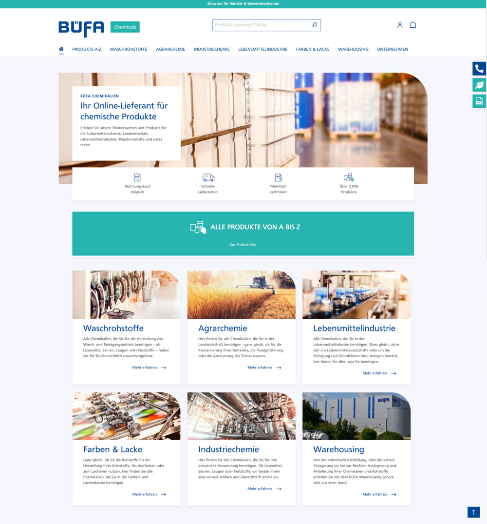 BÜFA Chemikalien GmbH & Co. KG | B2B Referenz